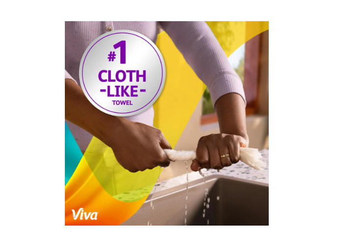 Viva Signature Cloth Paper Towels, 6 Double Rollsand and 86 Sheets per Roll.