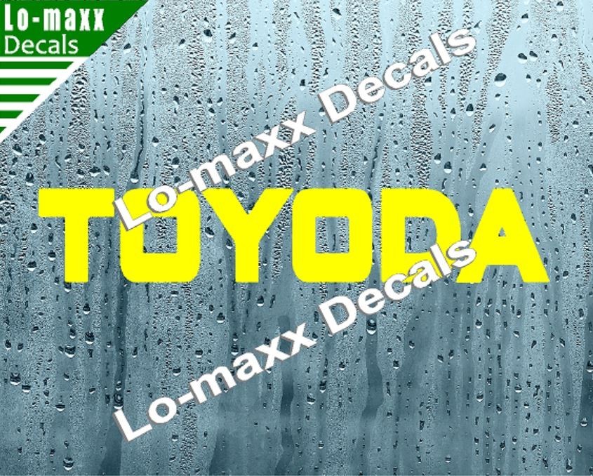 TOYODA Premium Custom Graphics Die-Cut Vinyl Decal for High-Octane Style