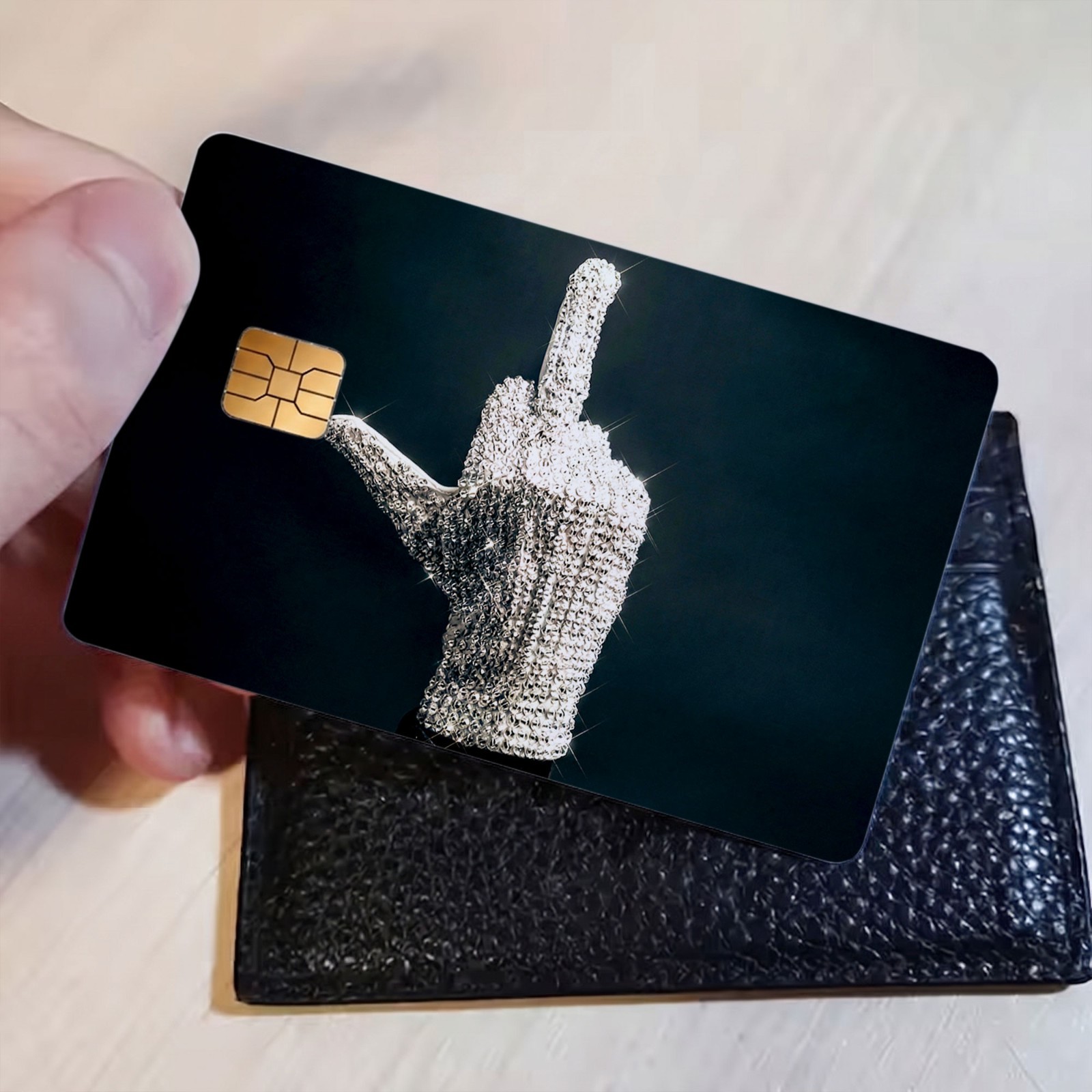 MJ Retro Card Skin Cover Pop Music Legend Credit Card Decal Wallet Accessory Gif
