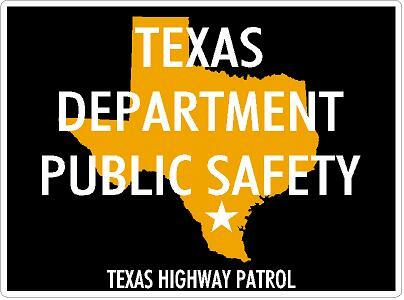 Texas Highway Patrol Reflective or Matte Vinyl Decal Sticker Sheriff Trooper TX