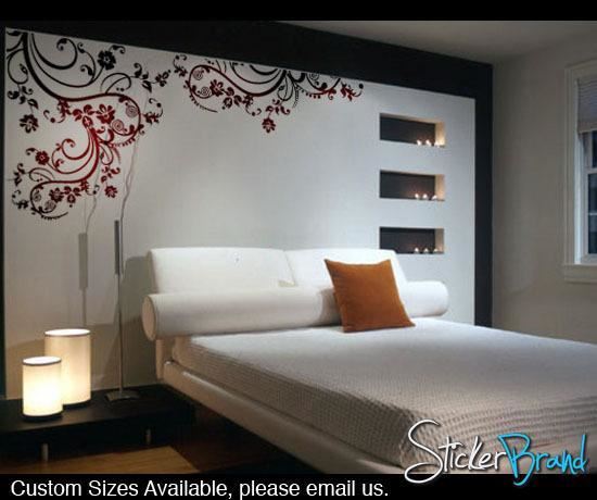 Stickerbrand Swirl Flower Floral Wall Decal Sticker Design Home Decor #262