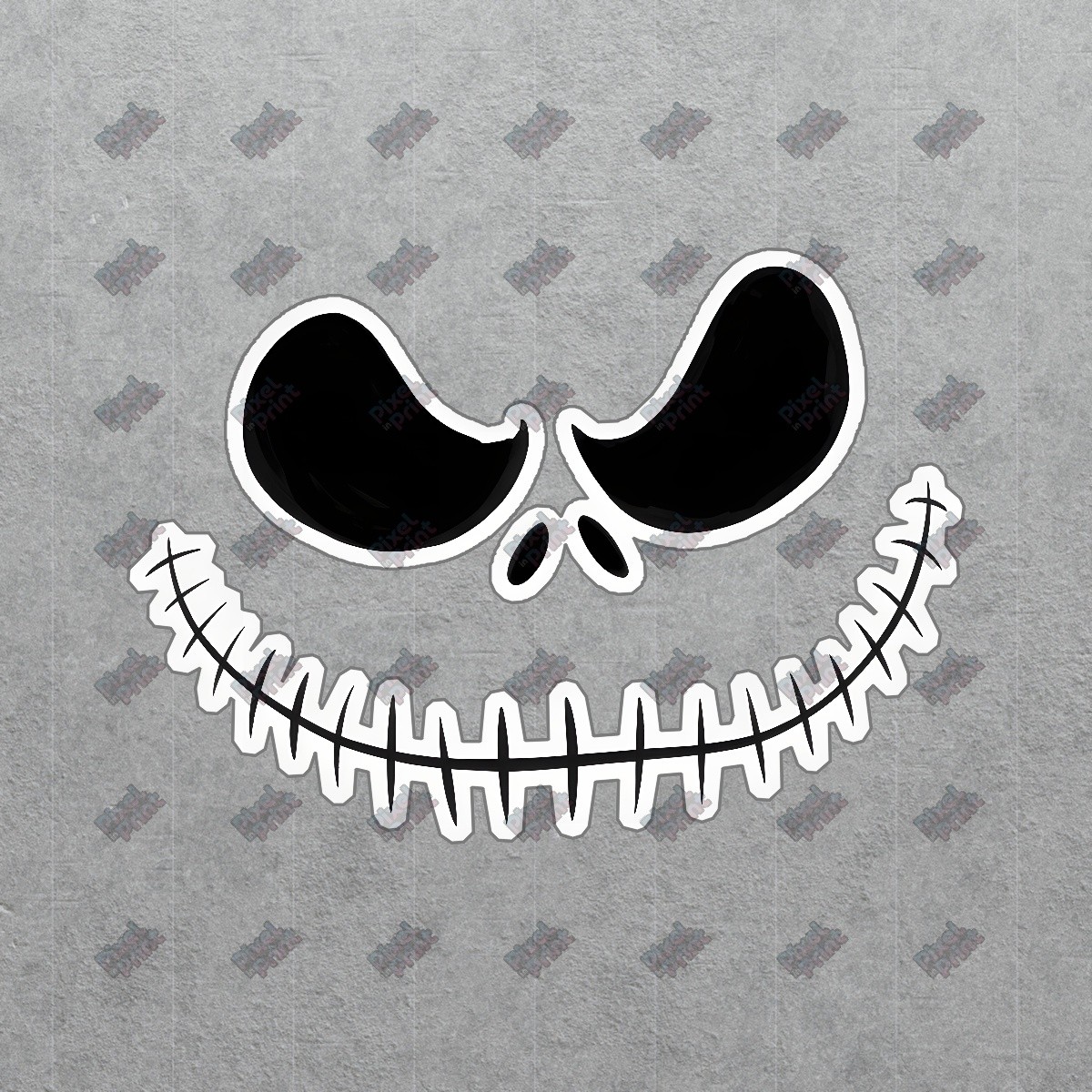 Spooky Cartoon Skull Sign Halloween Decor, Jack Skellington Inspired, #19055