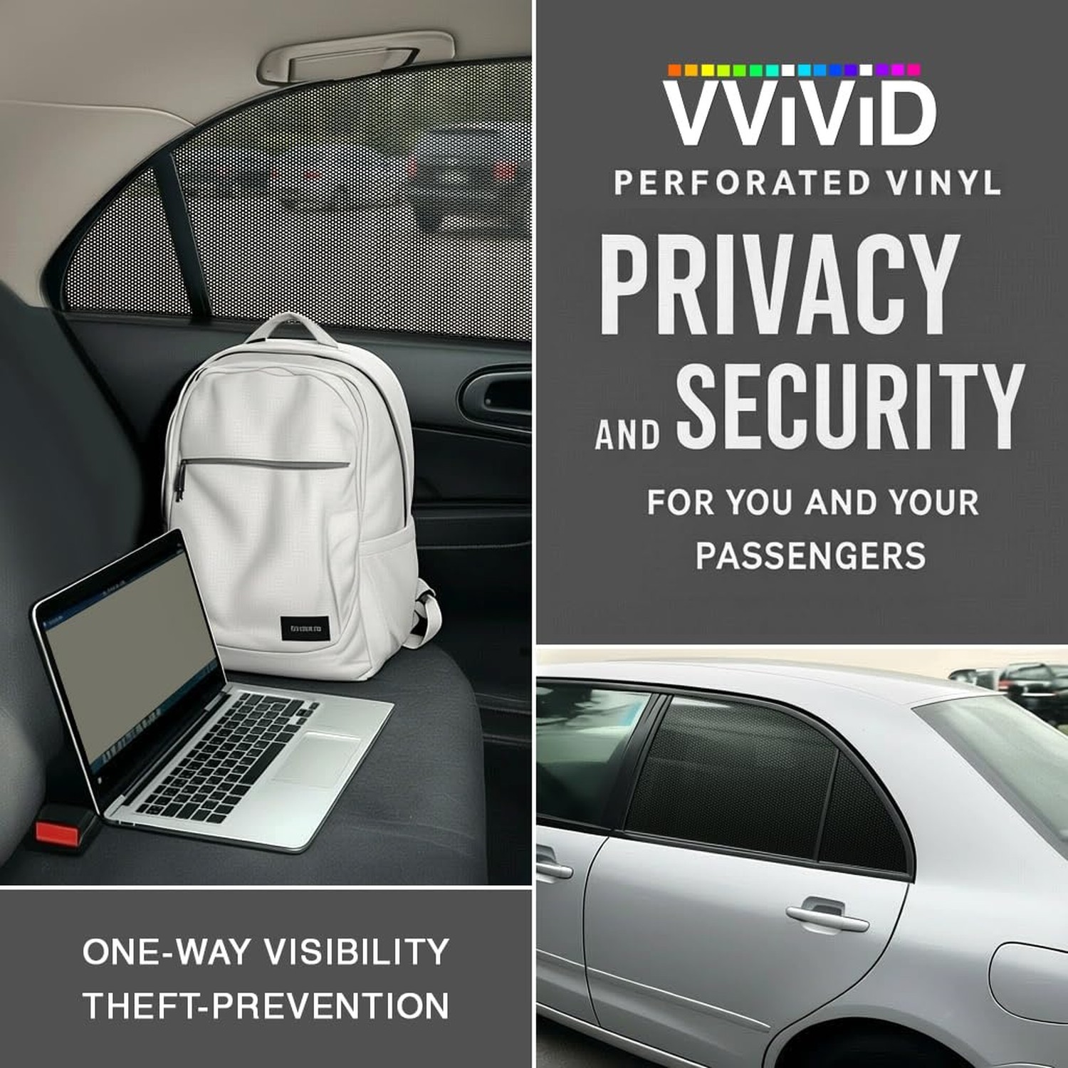 VViViD One-Way Perforated Vinyl Privacy Window Film Adhesive Glass Wrap Roll …