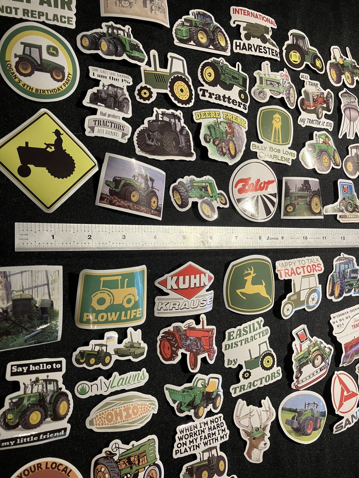LOT OF 10 PCS random FARM john deere TRACTORS farming garden equipment crops