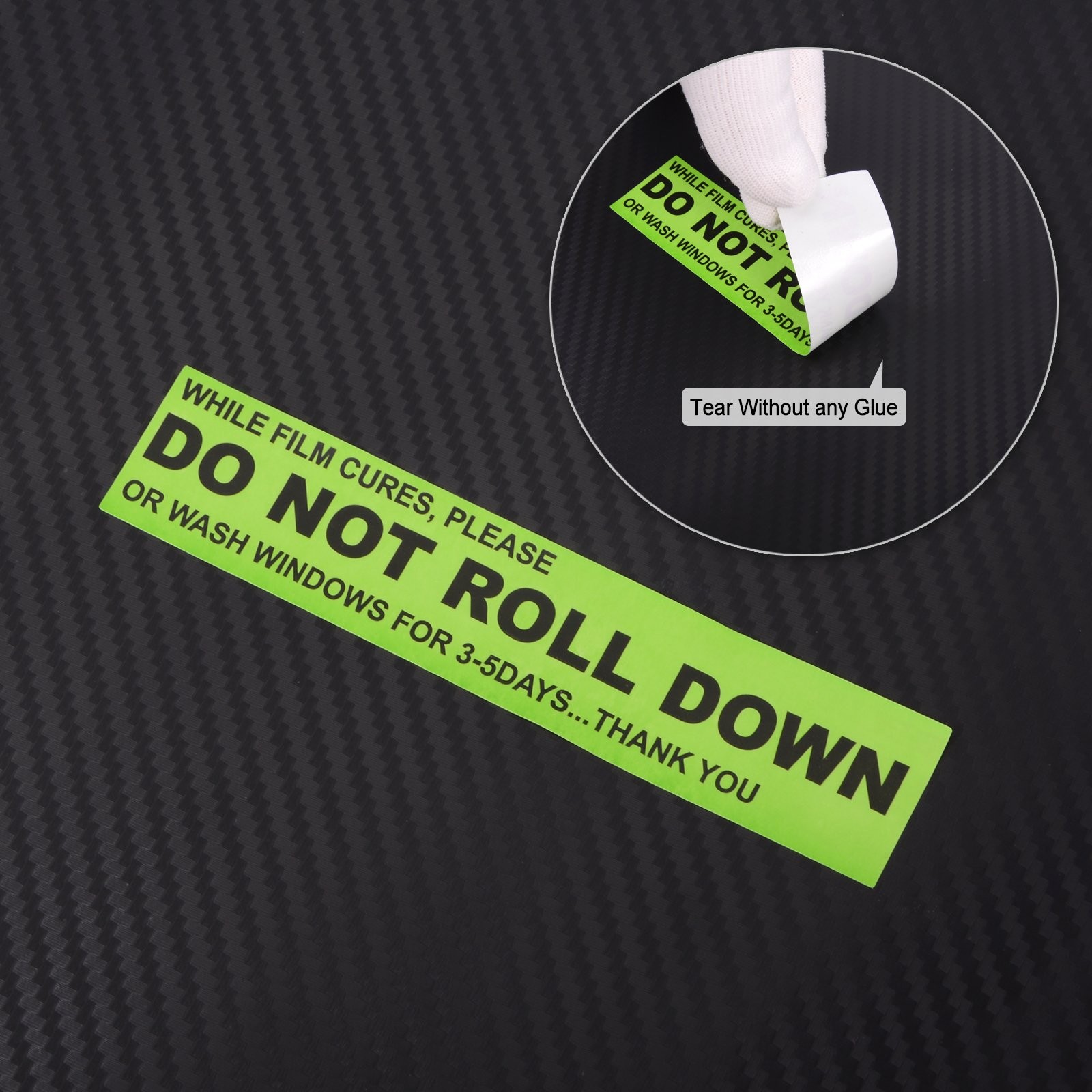 100pcs/roll DO NOT ROLL Down Automotive Self-Adhesive Stickers Warning Label …