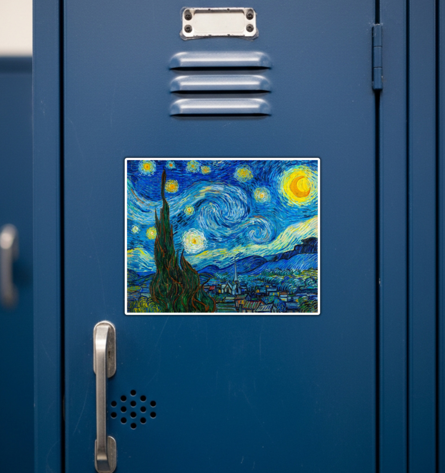 Starry Starry Night Vincent Van Gogh Fridge Magnet or Laptop Sticker