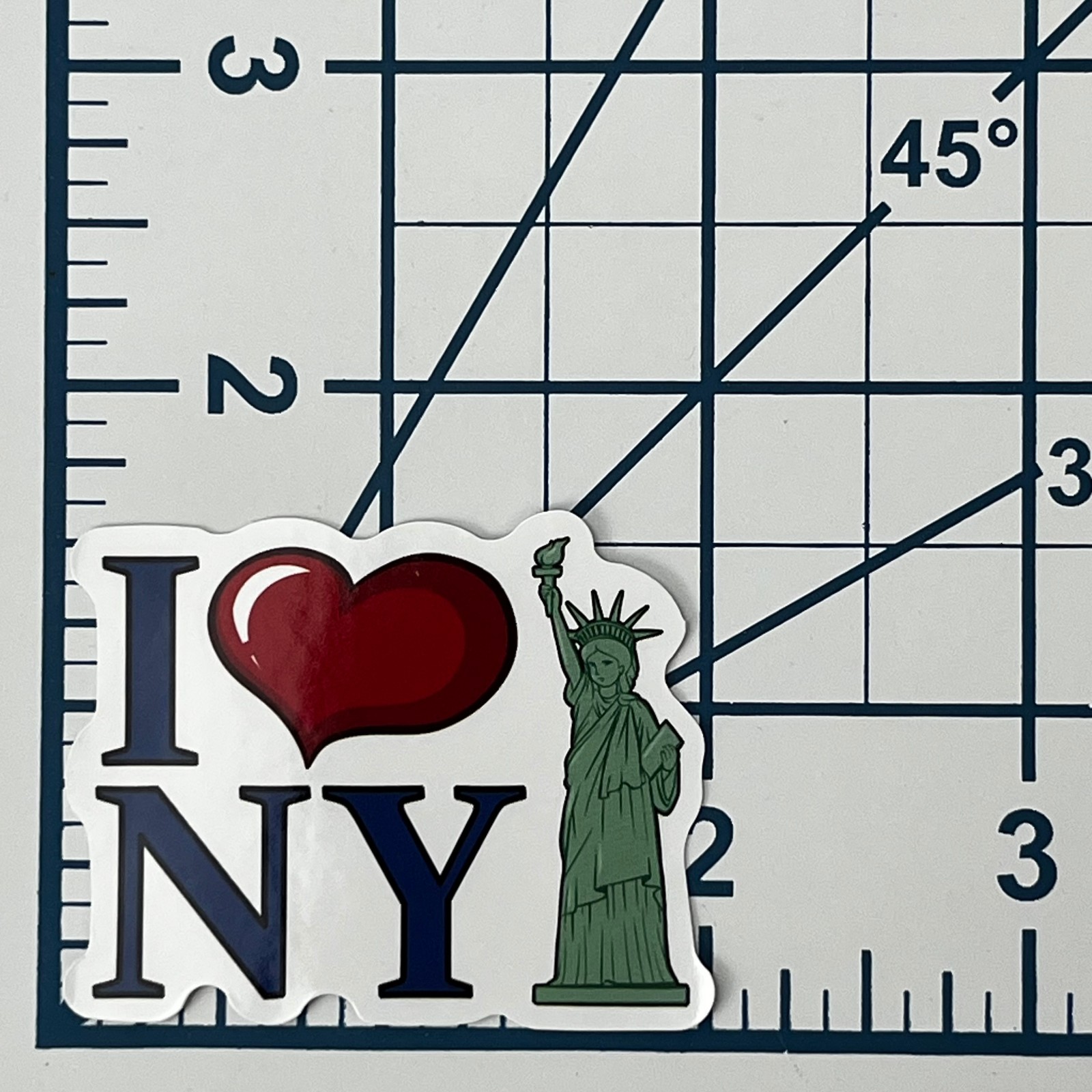 I Love NY Vinyl Sticker Statue of Liberty New York City Travel Souvenir Die Cut