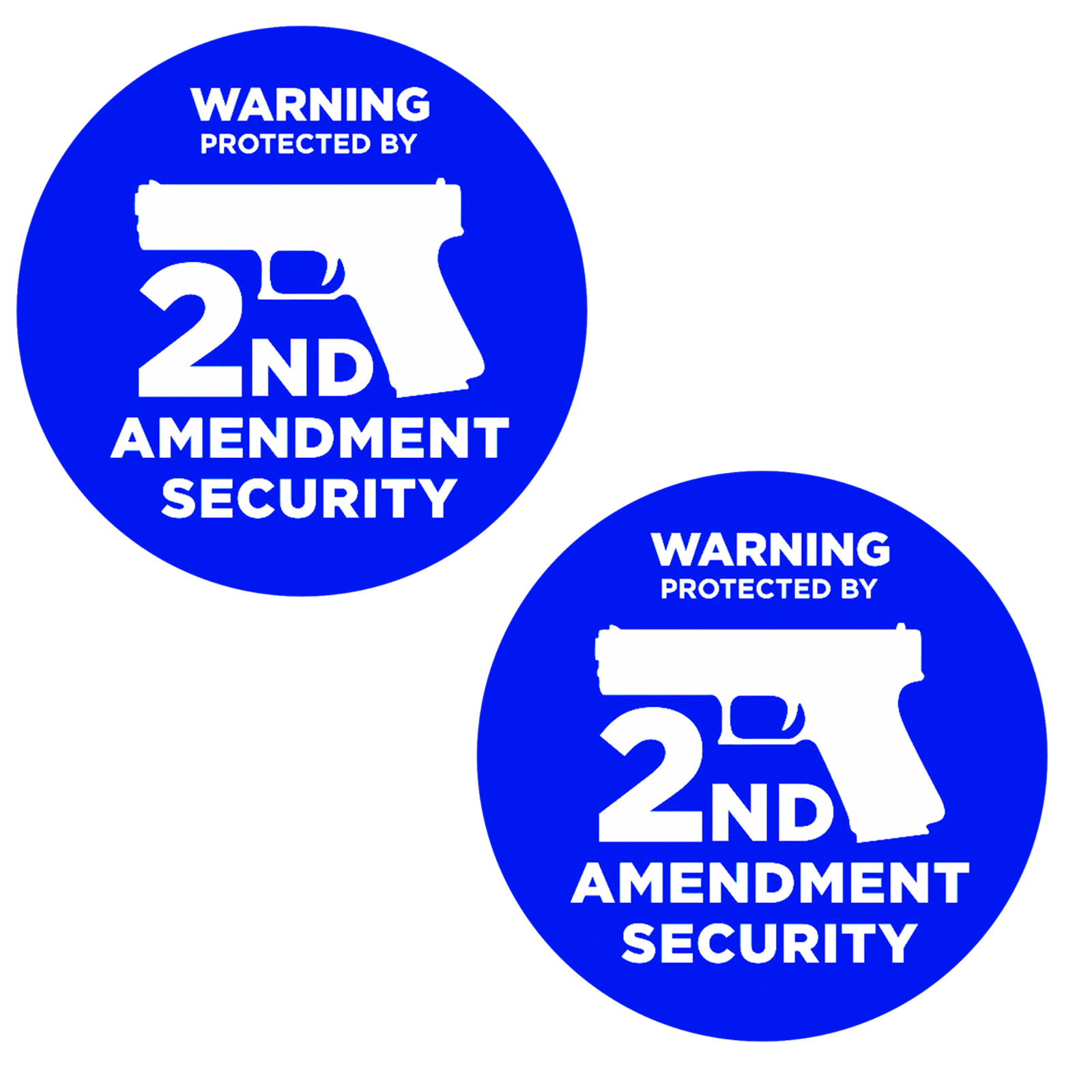 2x 2A Second Amendment Security Stickers Gun Rights NRA Sticker 3 Inch Decals