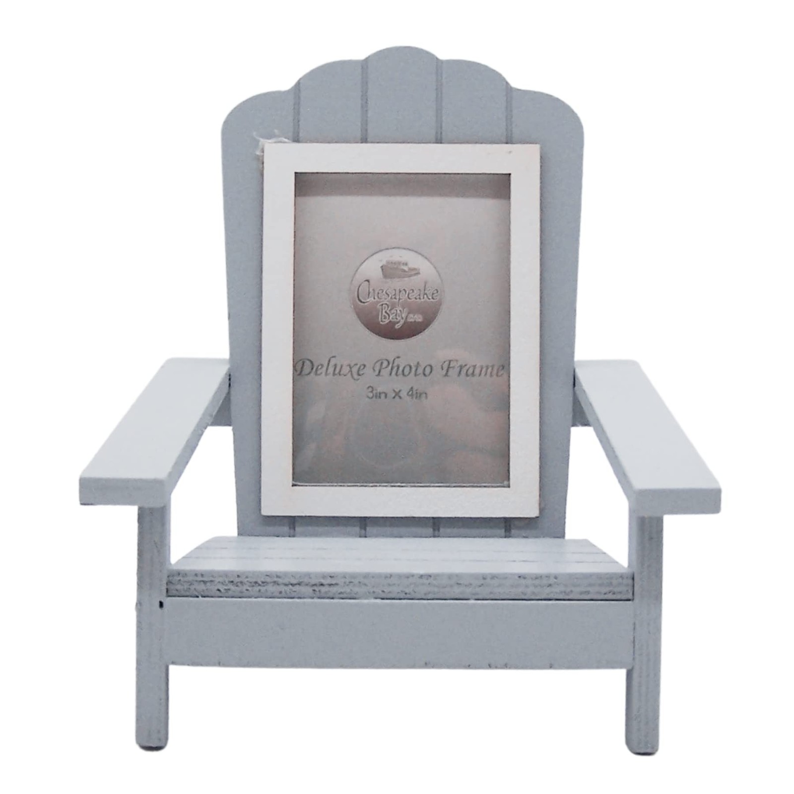 Beach Chair Picture Frame, Holds 3×4 Vertical Photo, Tabletop Nautical Decor,…