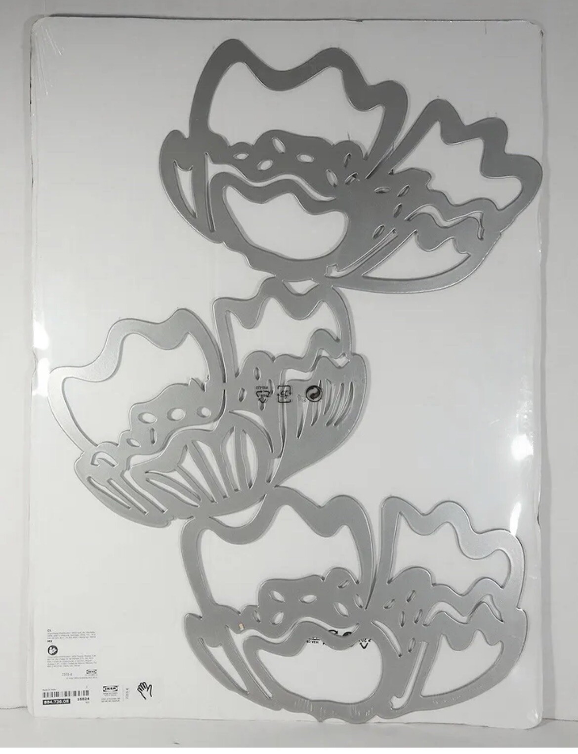 IKEA VÄTTLÖSA Wall Decoration Silver color 19 ¼x23 ½" 804.736.08 VÄTTLÖSA NEW
