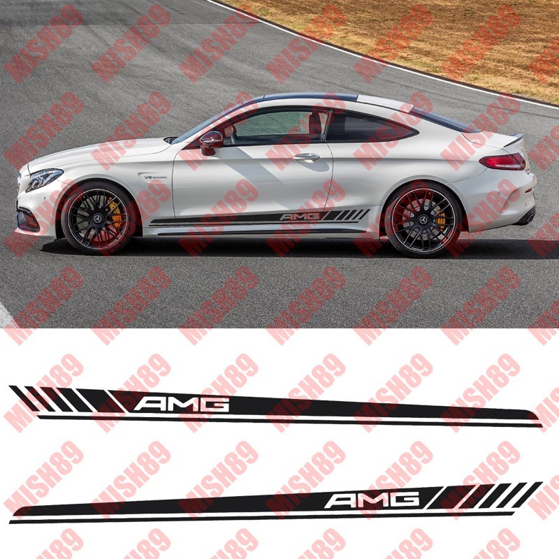 Mercedes Benz AMG Side Decal Racing Side Stripe Die Cut Vinyl Decal – Any Size