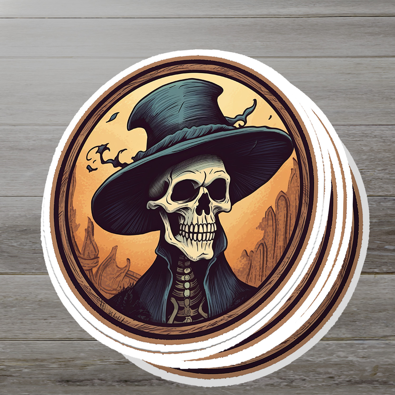 Skull Vinyl Sticker – A Bold Statement of Intrigue