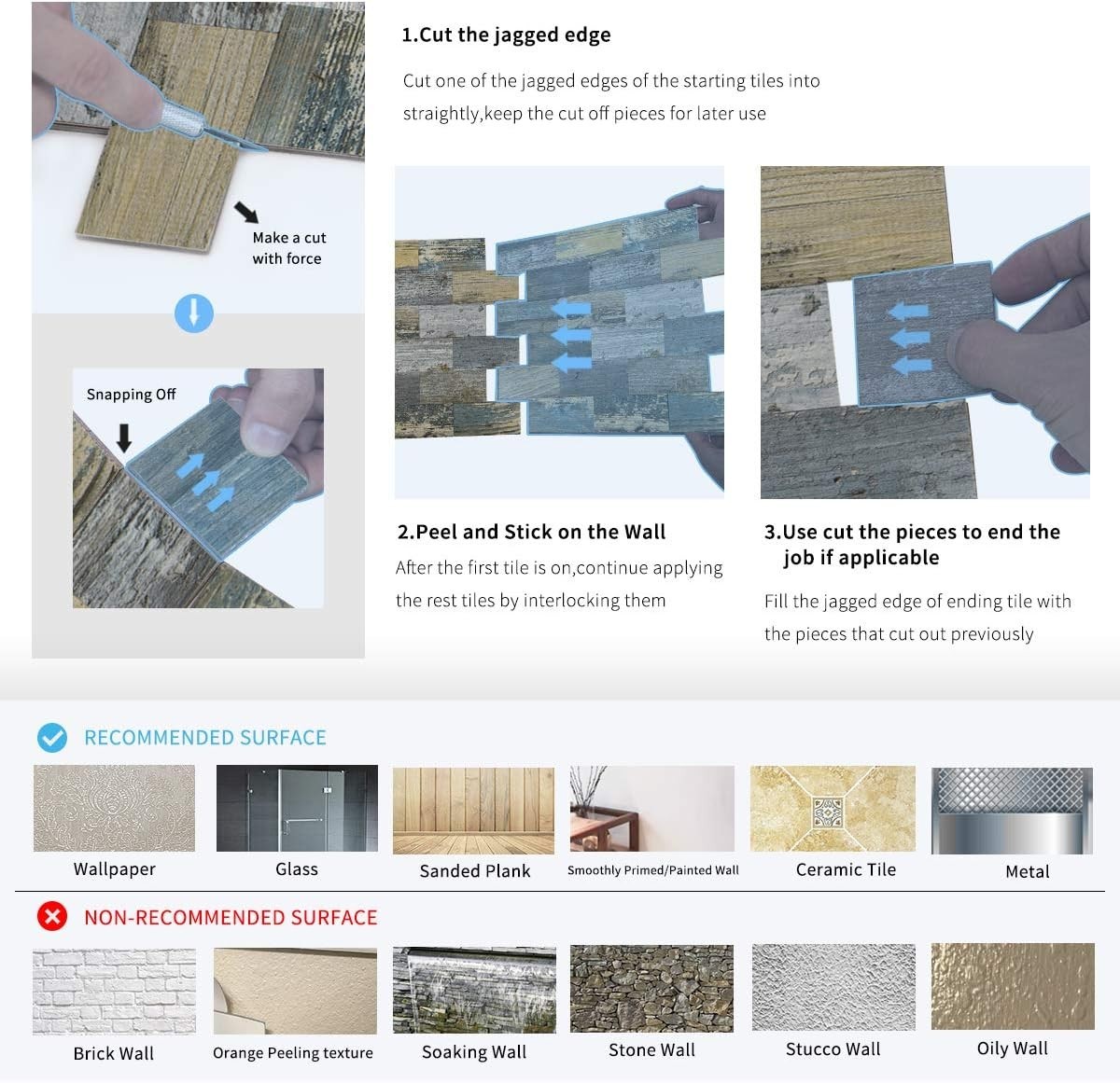 Transform Your Space with 5-Sheet Rustic Baywood Decorative Wall Tiles