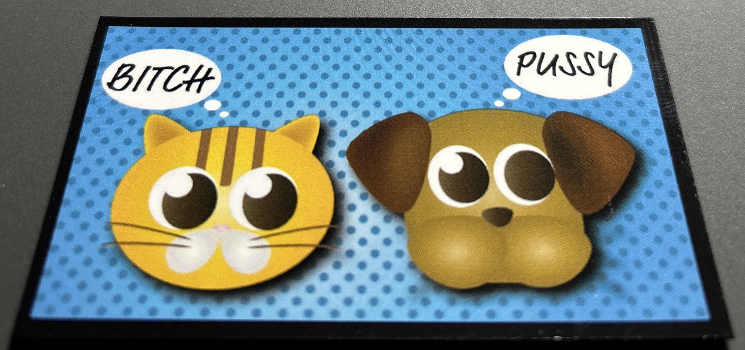 Fridge Magnet: What Cats & Dogs Call Each Other (Funny Pet Humor)