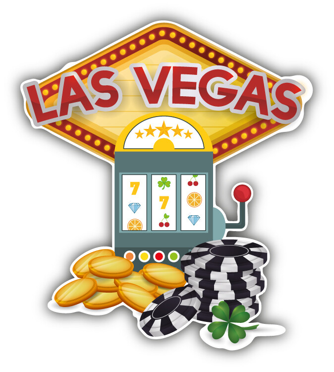 Las Vegas Casino Car Bumper Sticker Decal