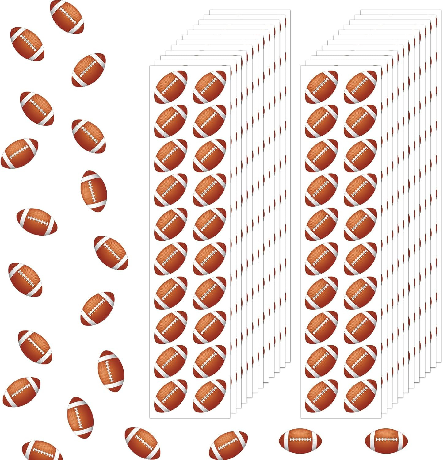 400 Pcs Mini Football Helmet Vinyl Stickers for Water Bottles or Crafts