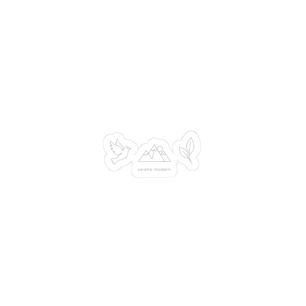 One-Line Nature Icons Kiss-Cut Stickers | minimalist line art, scandi