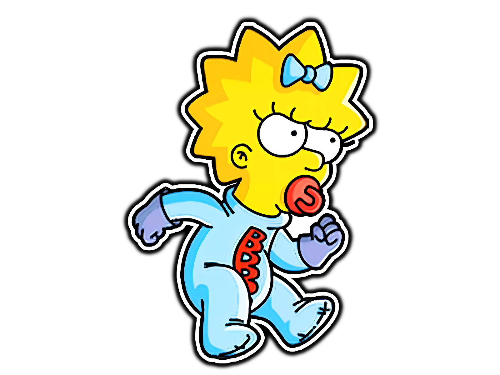 Bouncing Battle Baby Maggie Springfield Sticker Waterproof Vinyl Decal Die-Cut