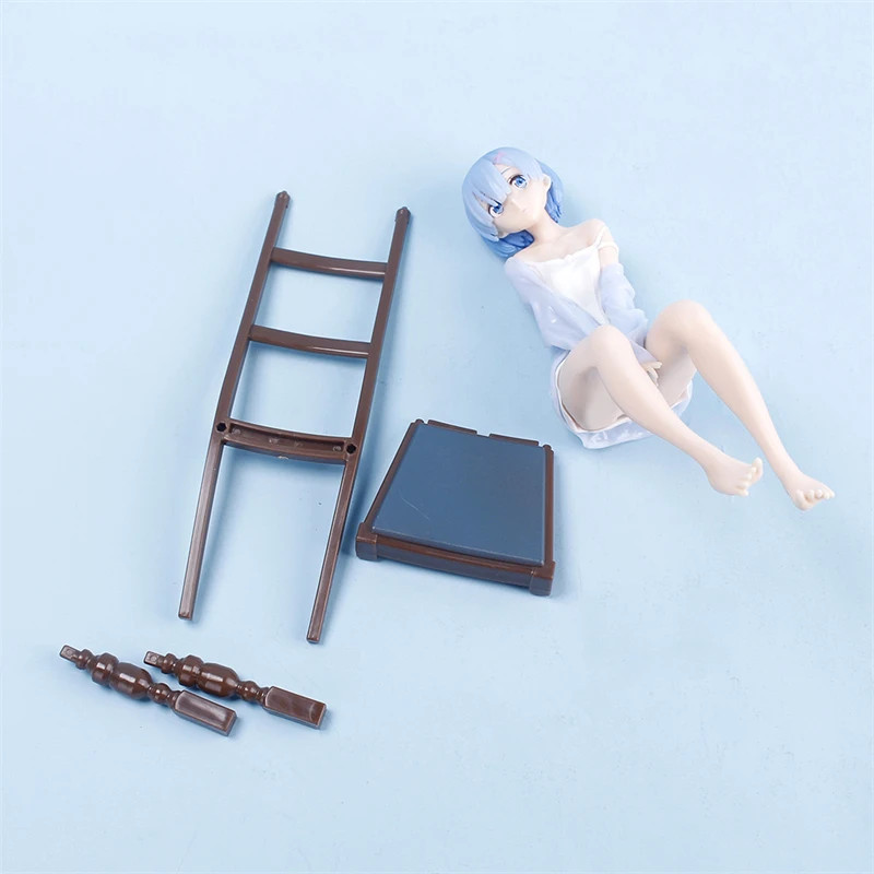 17cm Anime Re: Life In A Different World From Zero Rem Sit On Chairs Action Figu