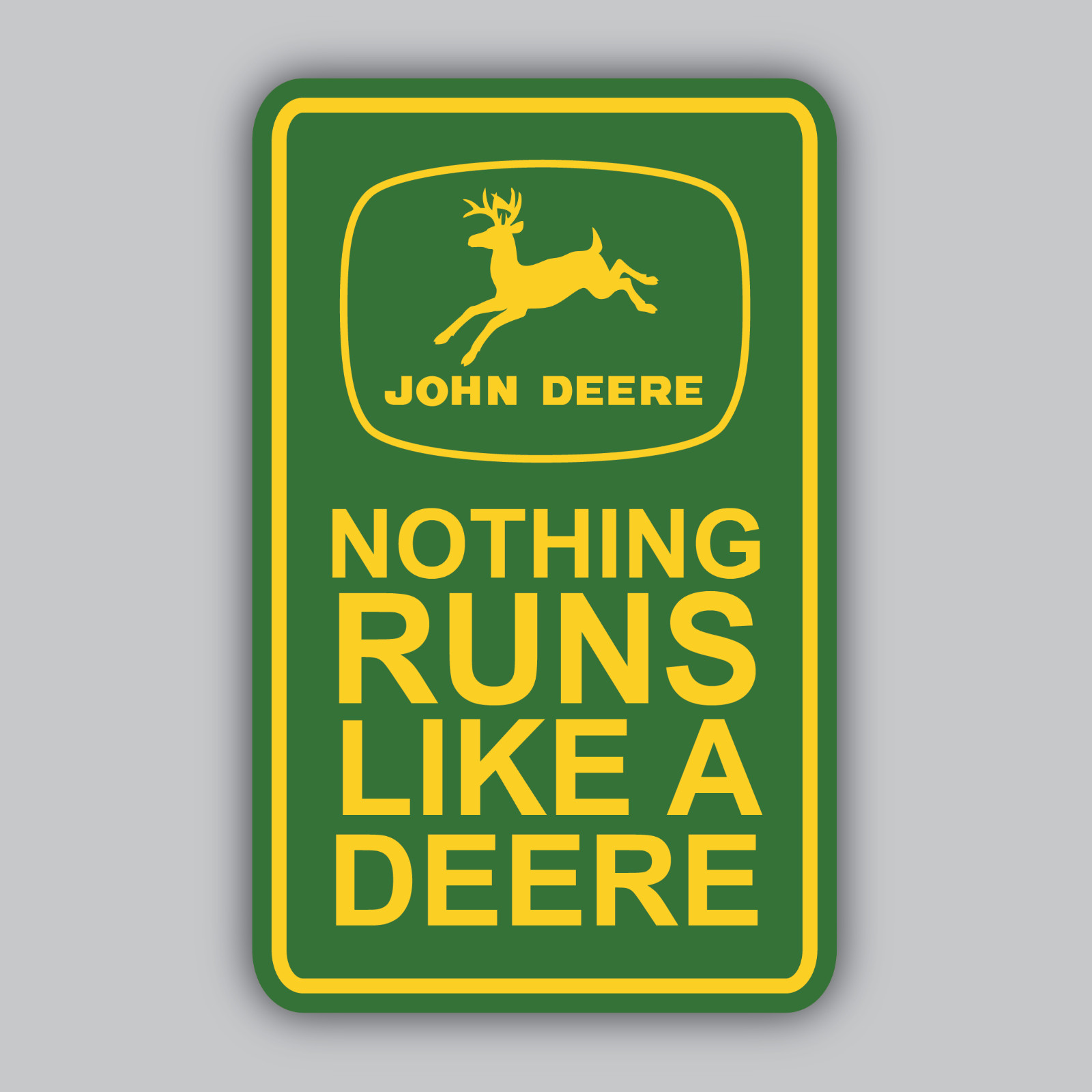 John Deere Vinyl Sticker/Decal -Vintage -Classic -Tractor -Racing -Garage -Farm