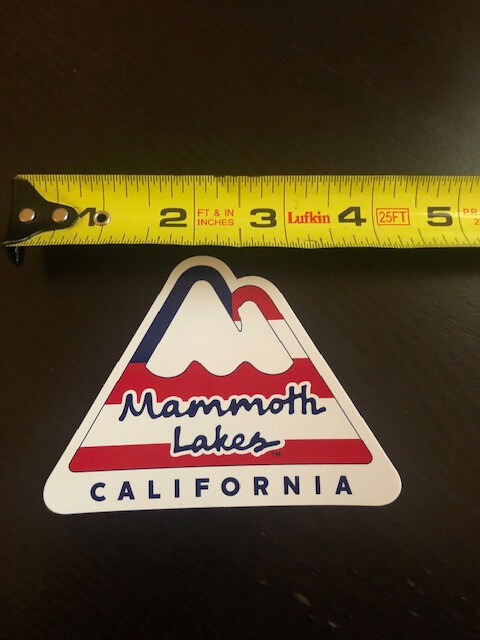 MAMMOTH LAKES CALIFORNIA Mountain RWB STICKER Regional CA Visitor TOURIST