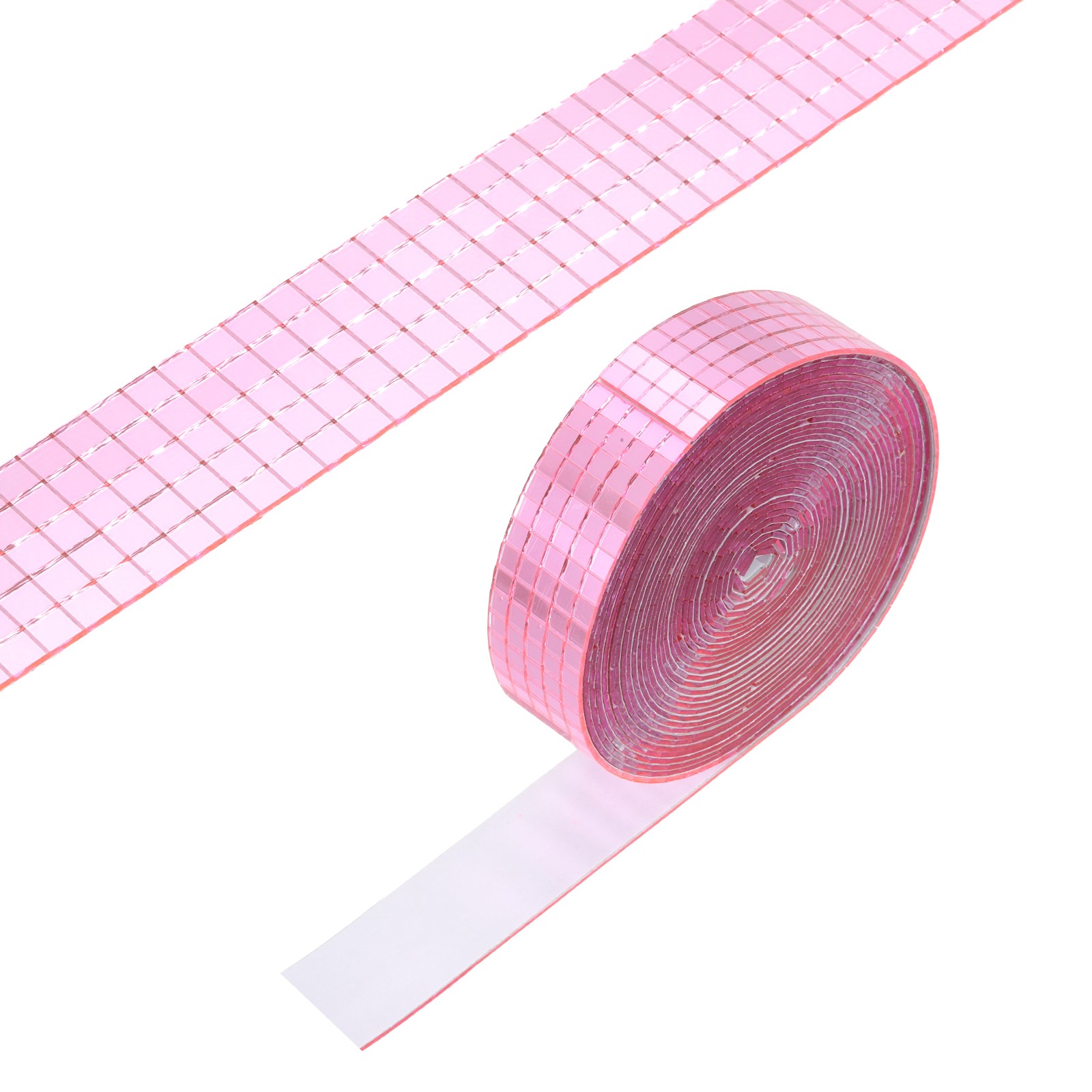 5x5mm Self Adhesive Mirrors Mosaic Tiles, 5000 Pcs Mosaic Sticker, Pink