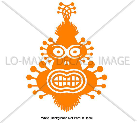 Space Monkey Unique Graphic Design Various Sizes & Colors Die Cut Vinyl Decal