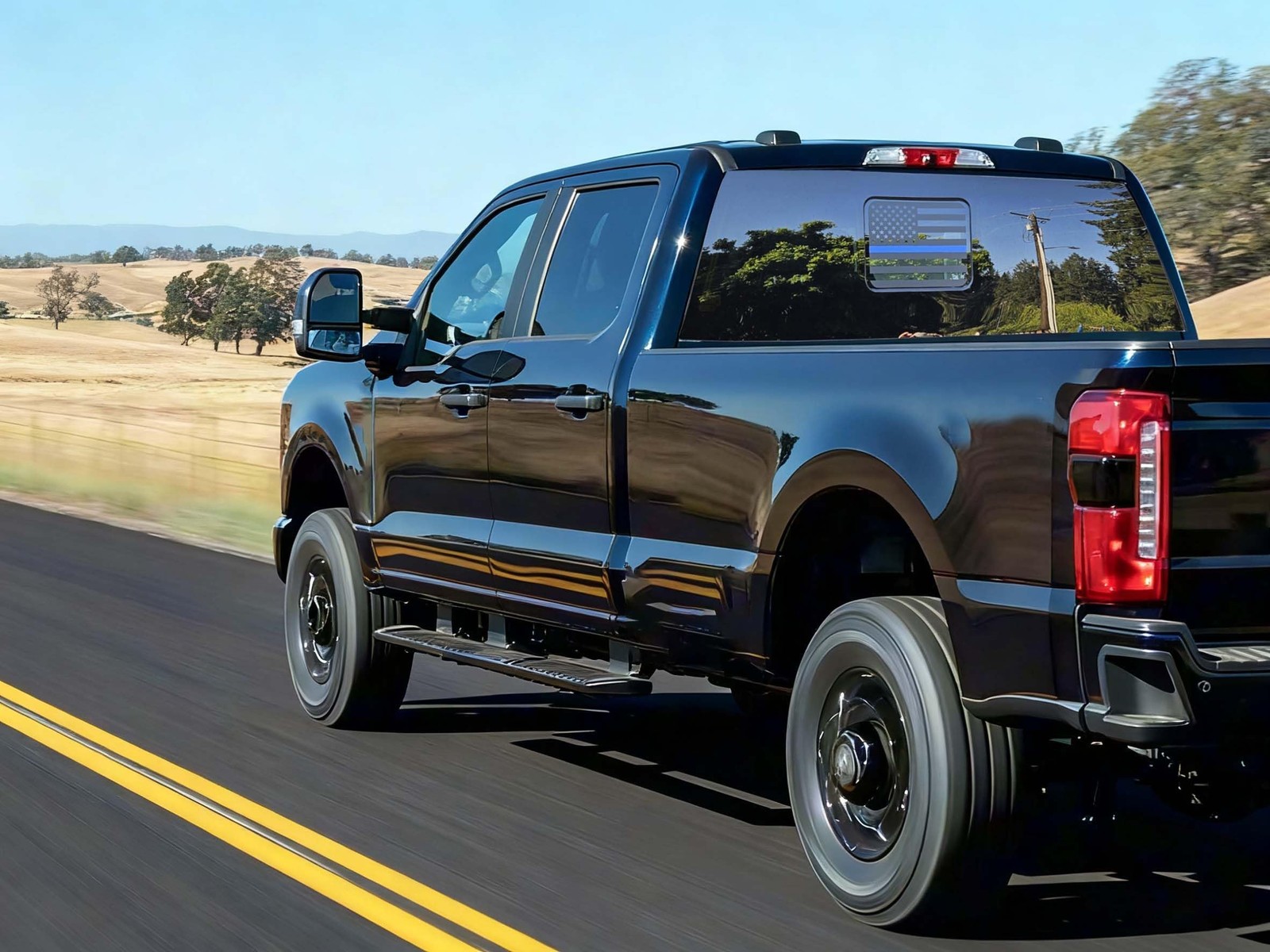 Rear Middle Window American Flag Decal for Ford F150 F250 F350 2015-2020 2021…