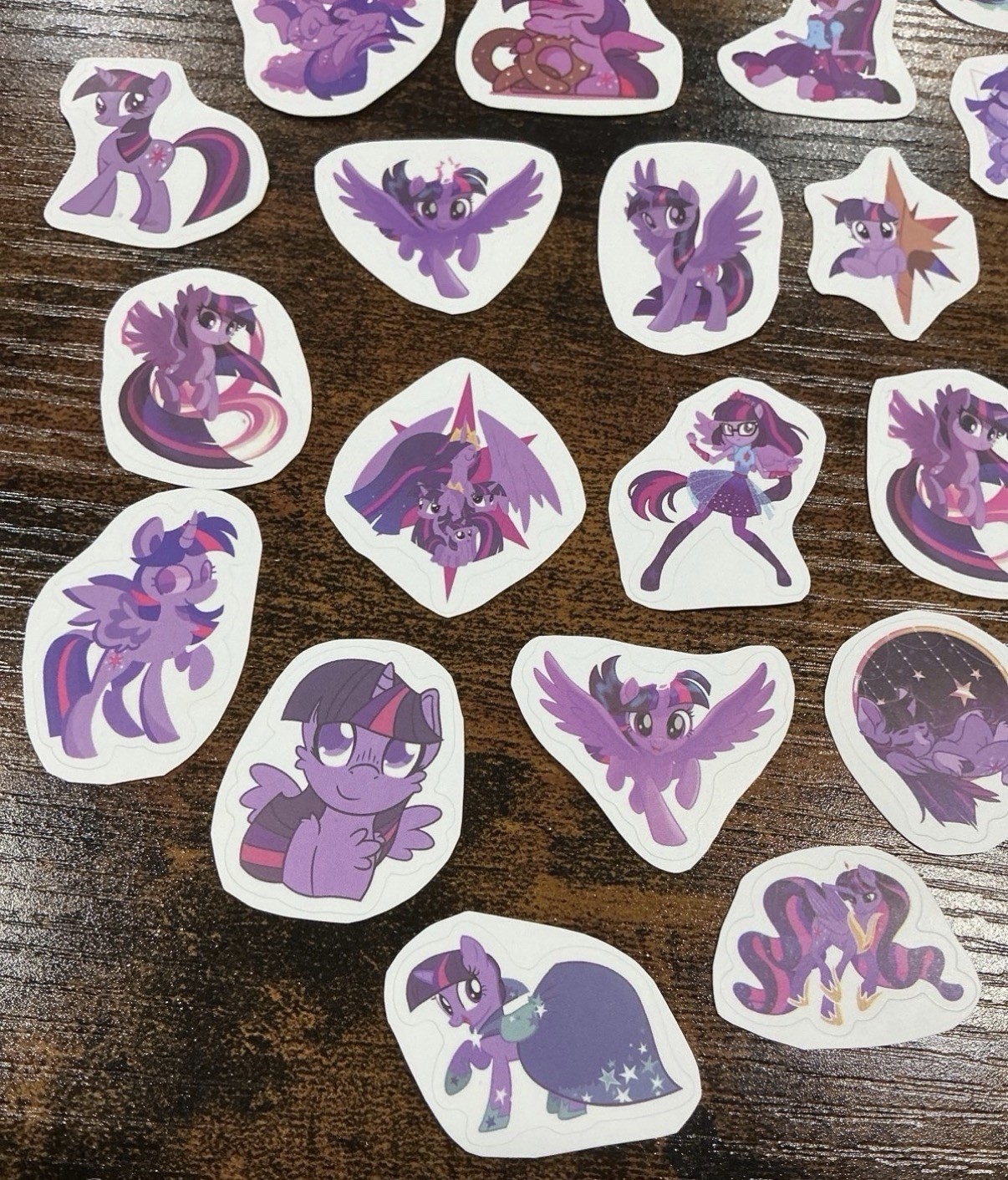 27 Twilight sparkle MLP My Little Pony die cut vinyl Sticker lot bundle hasbro