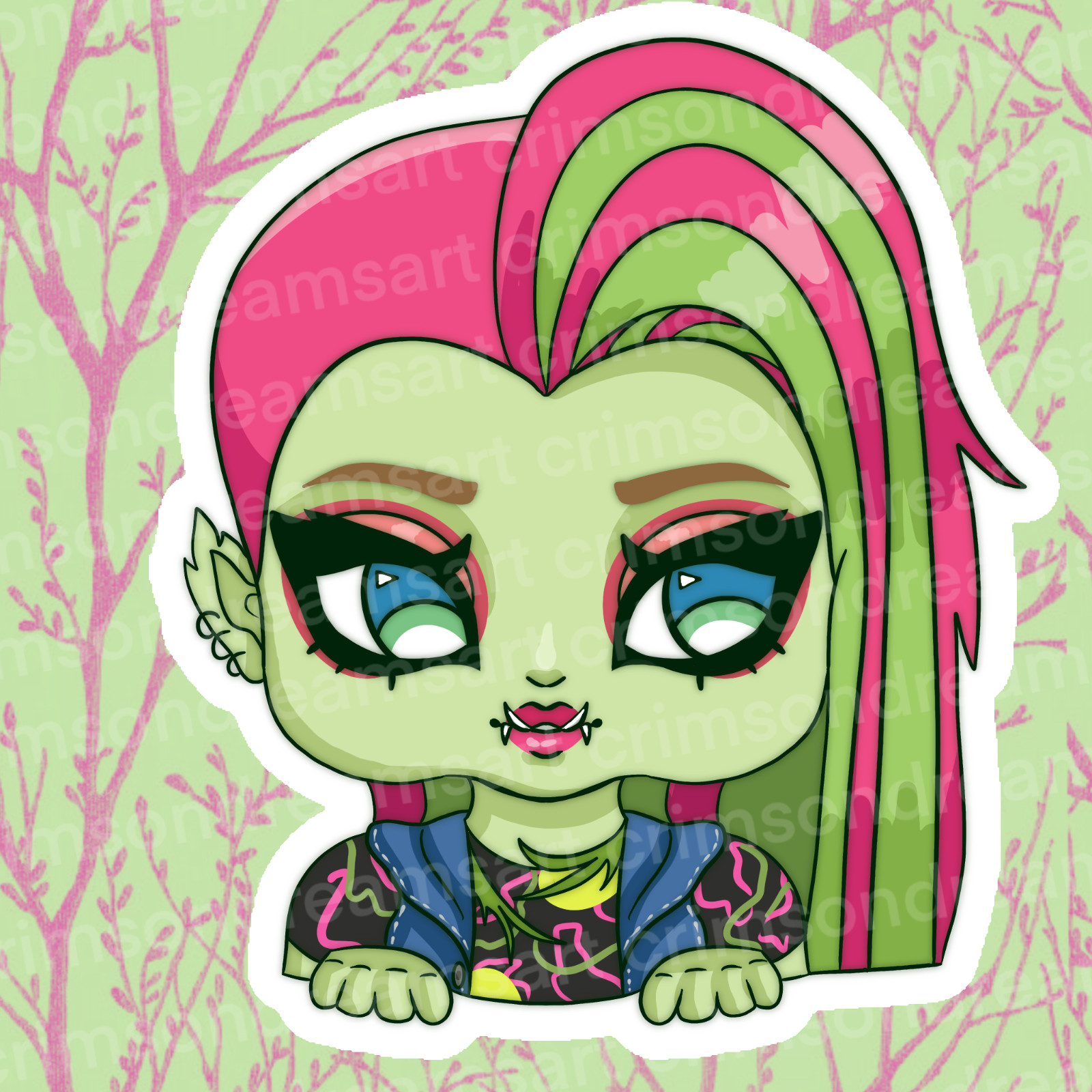 Venus Mcflytrap Character Sticker Monster High – Homemade, hand cut and original