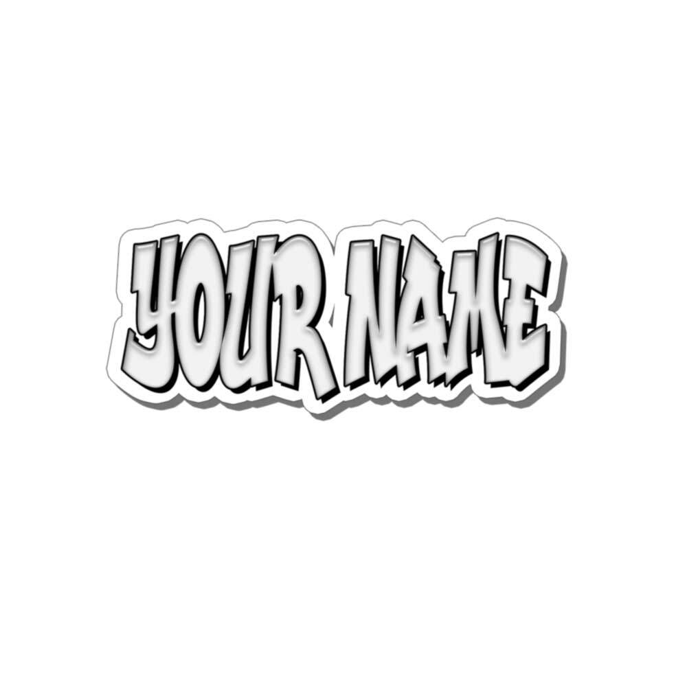 Custom Personalized Vinyl Graffiti Name Decal Sticker Car WHITE or YOUR CHOICE