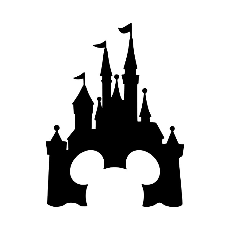 Disney Mickey Ears Sleeping Beauty Castle Permanent Sticker Decal Oracal 651