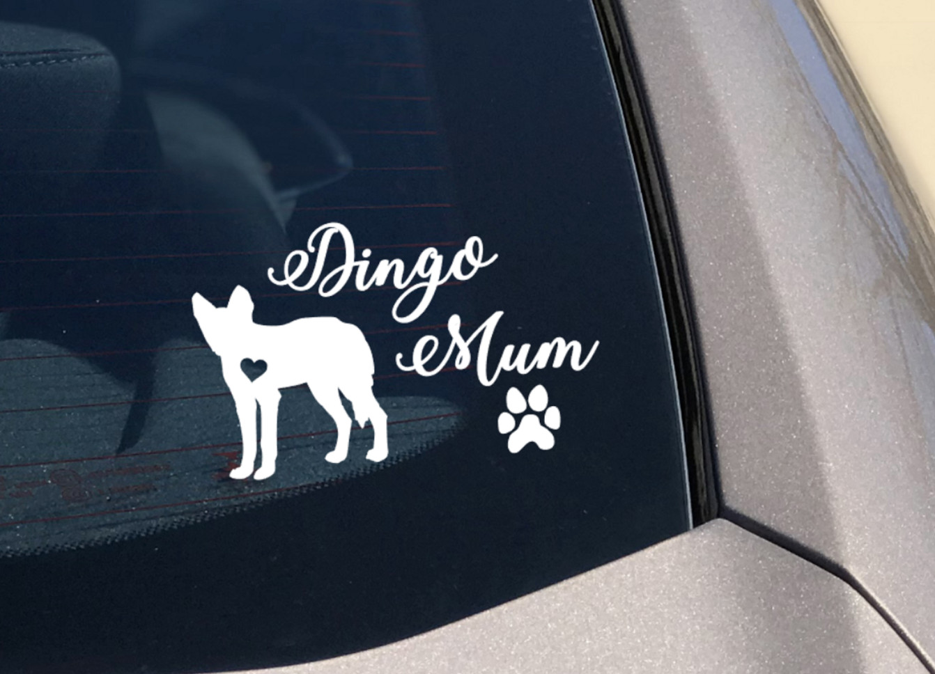 Dingo Mum Sticker Car Decal Vinyl love Dingoes dog High quality