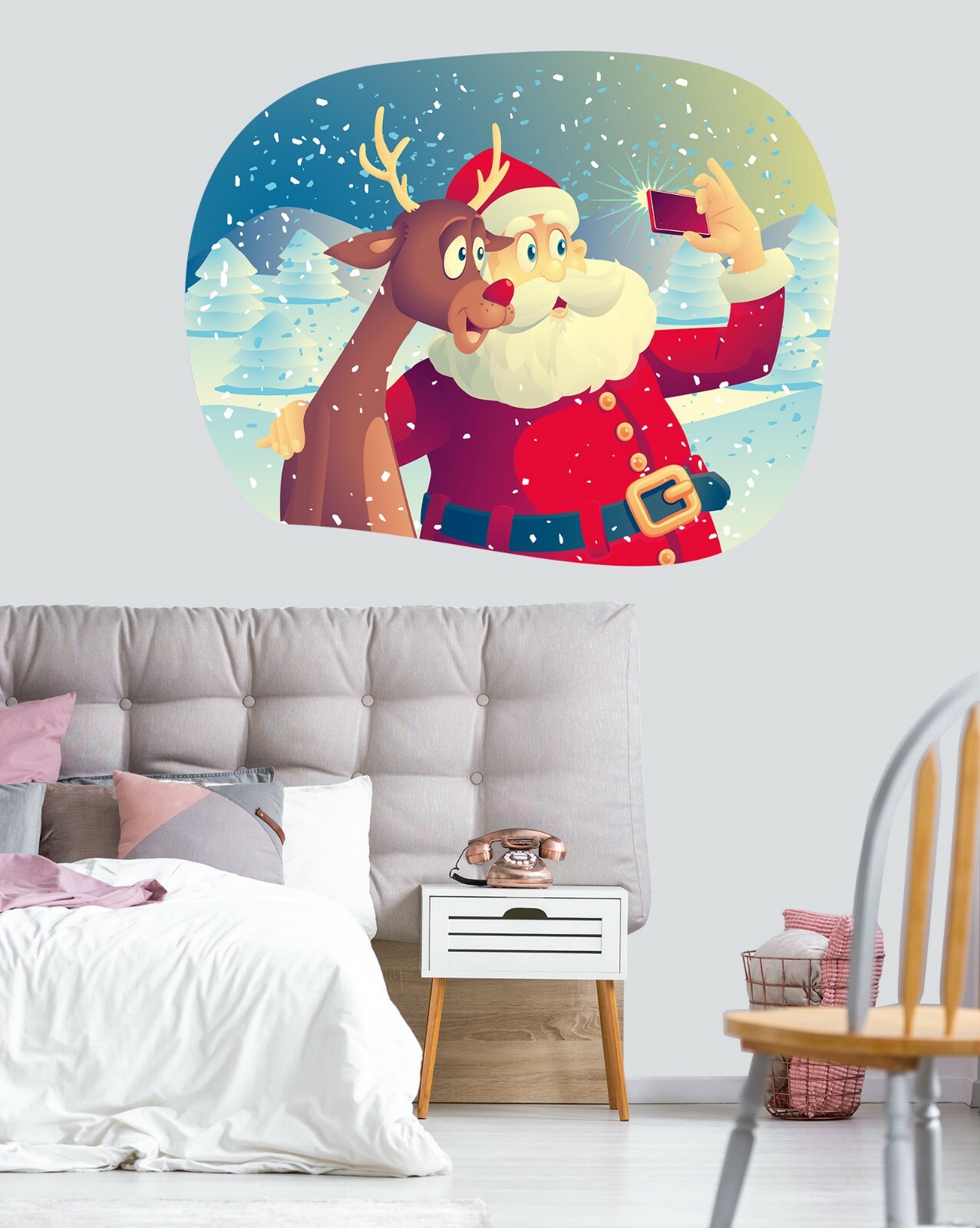 3D Santa Claus O425 Christmas Wallpaper Murals Wall Print Decal Wall Sticker Amy