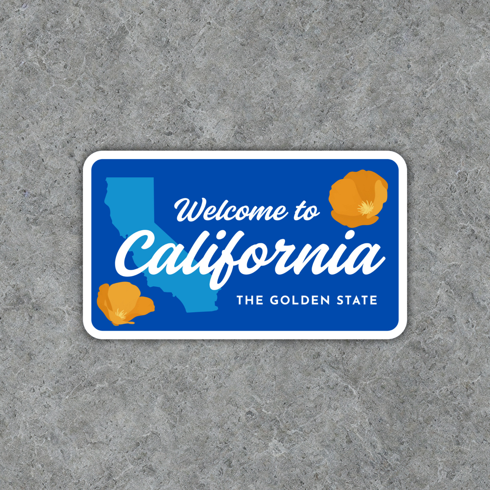 Welcome to California Sticker The Golden State Vinyl Decal Waterproof Travel