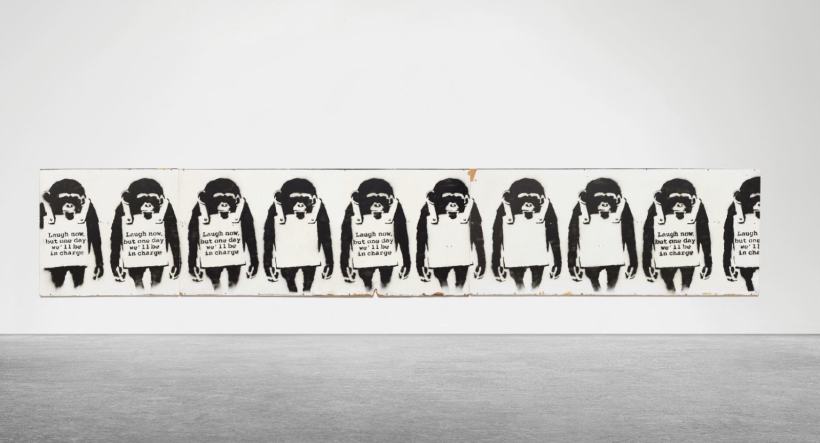 HUGE Banksy "Laugh Now" Inspired Wall Decal from Decords
