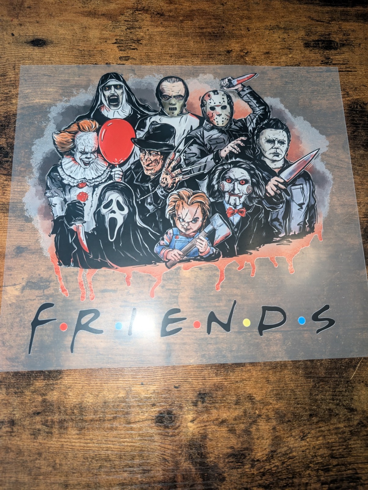Halloween Horror Self-Adhesive Vinyl Decal Lot Beetlejuice Pennywise Chucky