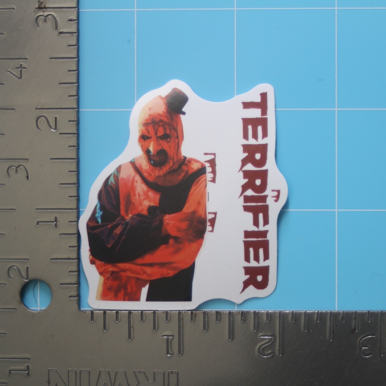 Terrifier Sticker (ART THE CLOWN) Bloody Horror Movie, Gloss PVC Decal