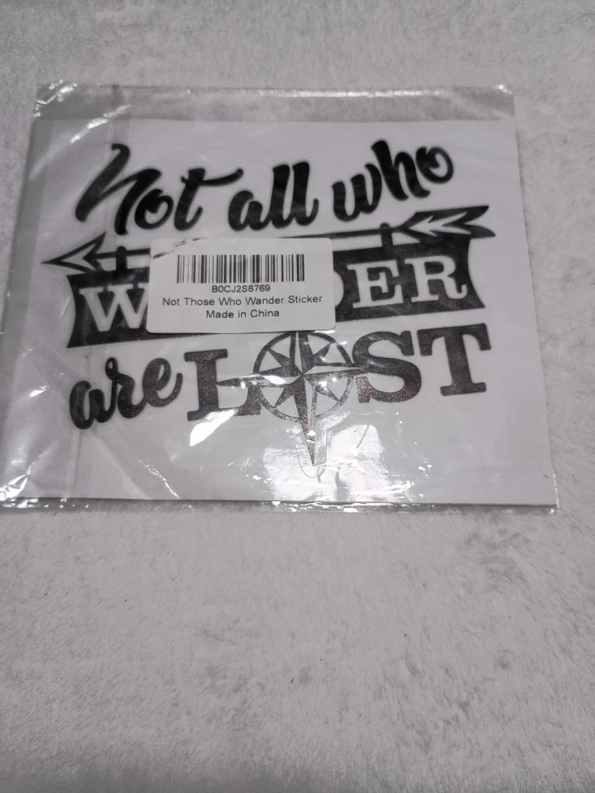2 pack Not All Those Who Wander are Lost Stickers Decals, 5.5×7 Inches