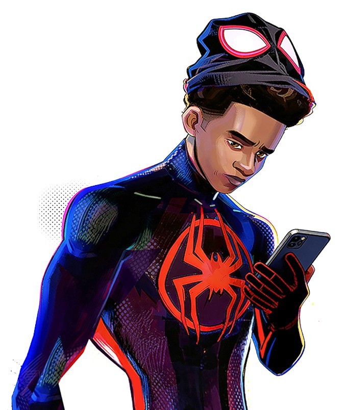 Brand New-Verse Miles Morales Spider-Man Fan Art Die Cut Vinyl Sticker
