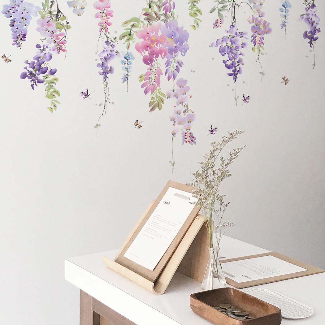 Wall Sticker Decal Decor Decoration Floral Flowers Home Plants Sticker