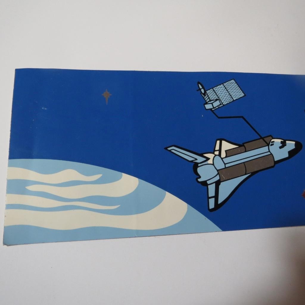 Kennedy Space Center Artemis Space Shuttle Vintage 80s Bumper Sticker Decal