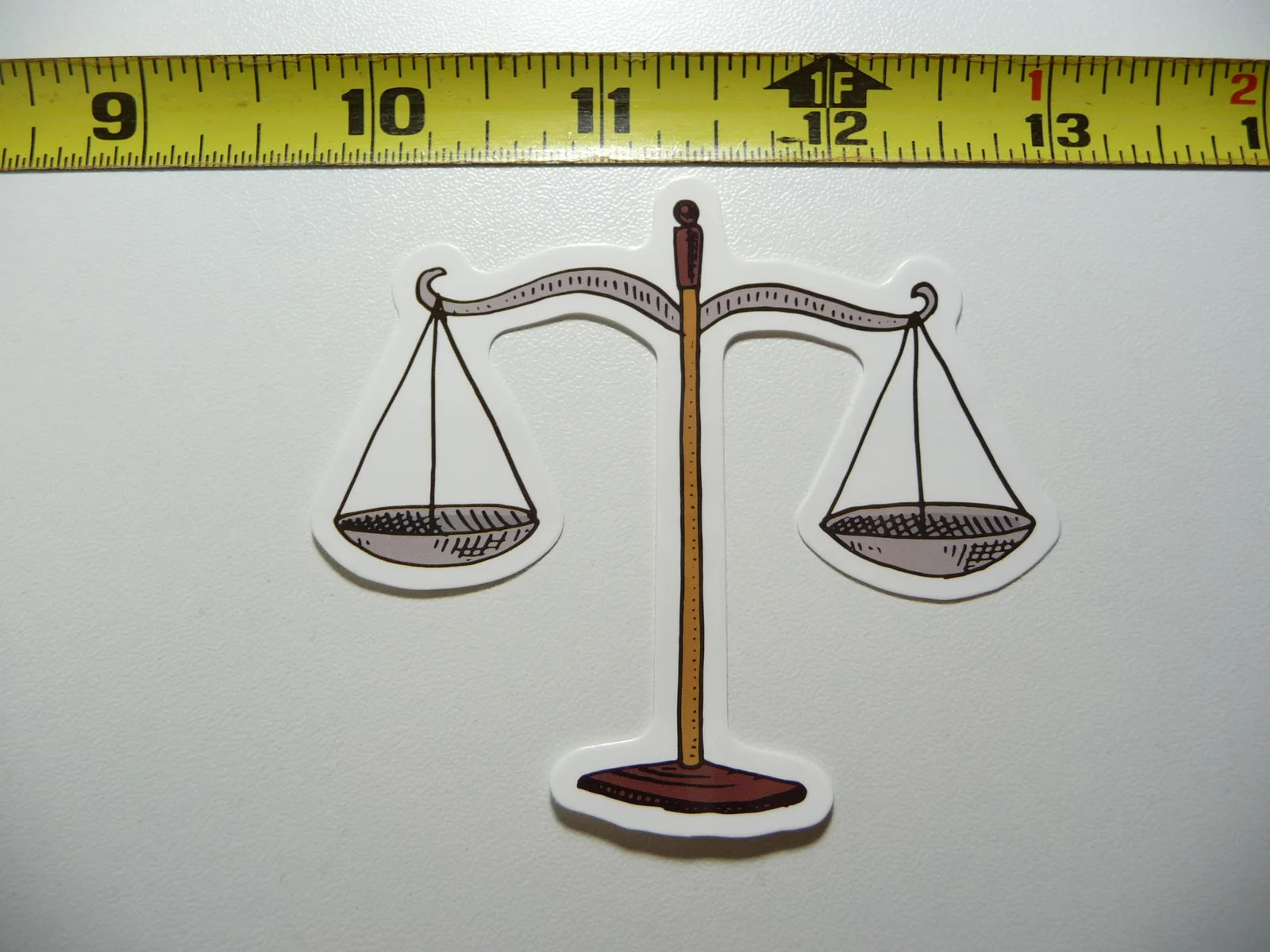 WEIGHT SCALES SMALL STICKER DECAL SCIENCE SCHOOL COLLEGE EDUCATION LAPTOP