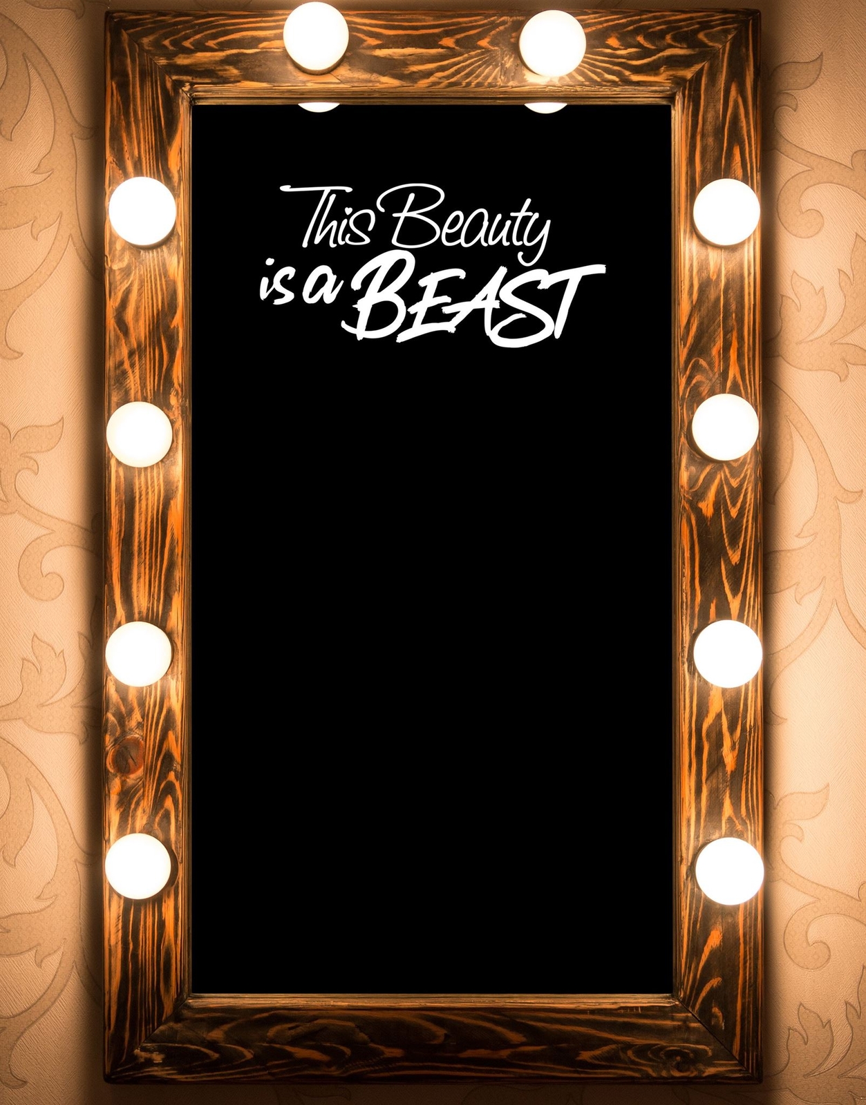 This Beauty is a Beast Motivational Self-Esteem Quote Vinyl Decal Sticker for Mi