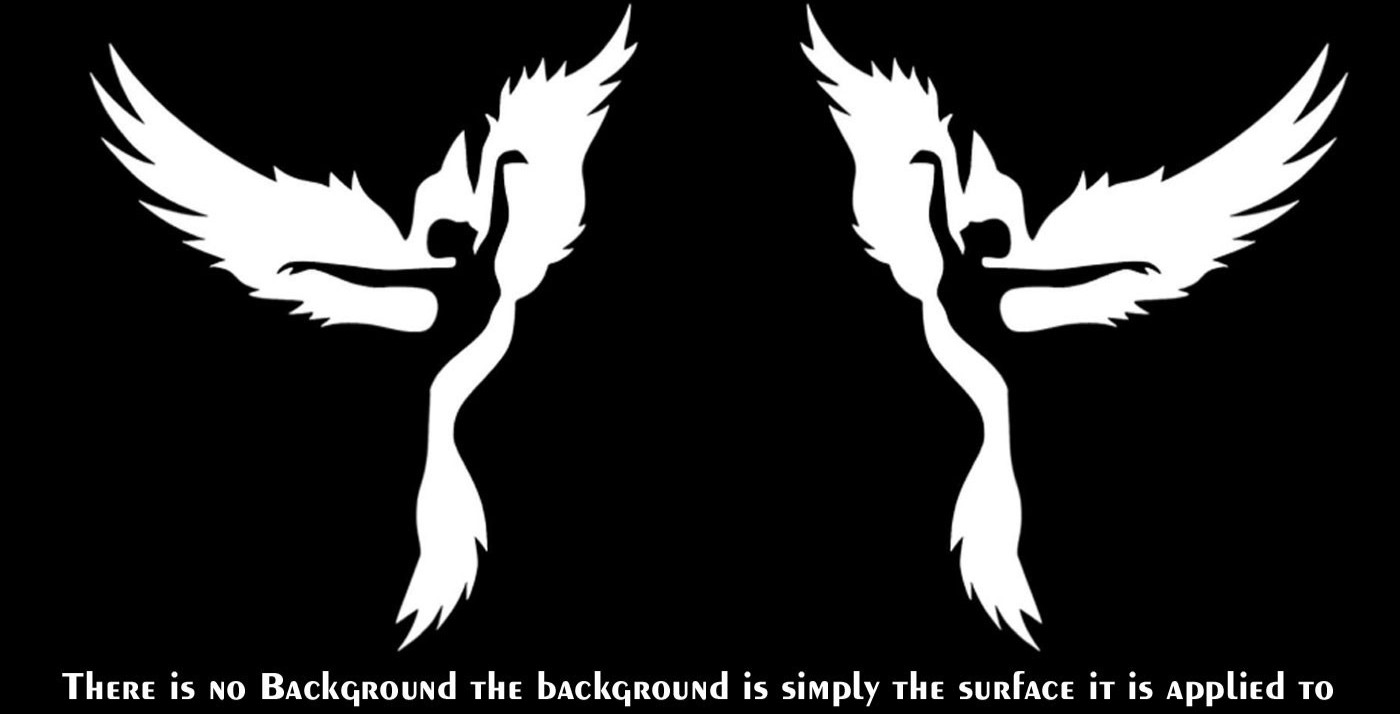 Ballerina Dancer Bird 5" Pair Mirrored Vinyl Decal Car Window Any Flat Surface