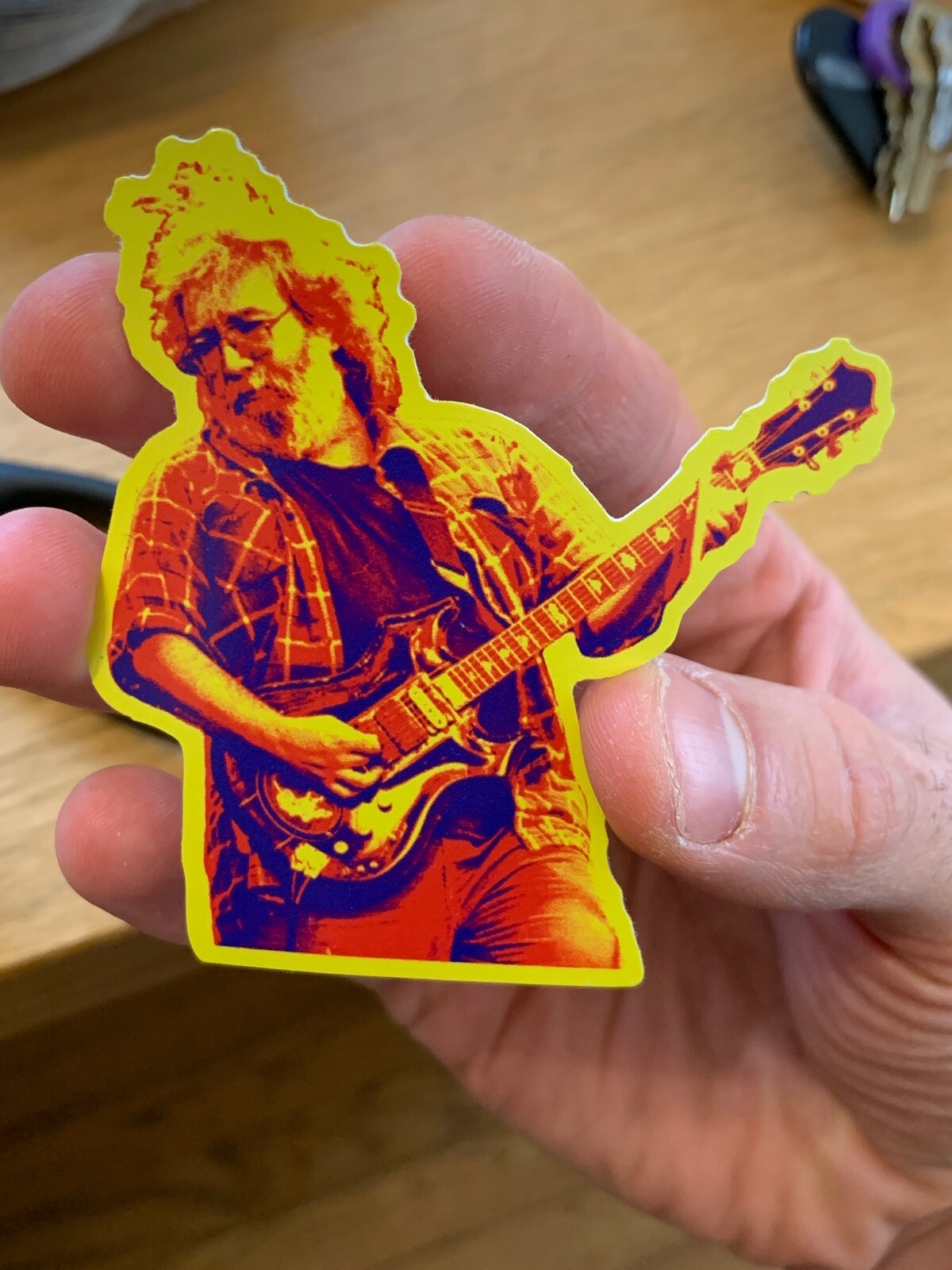 Grateful Dead Jerry Garcia Psychedelic Premium Quality Vinyl Sticker 3in