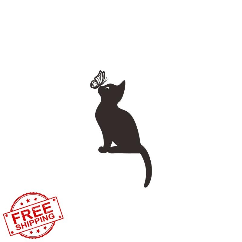 Generic Cat Butterfly Light Switch Decals