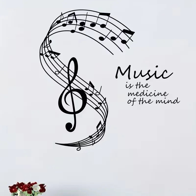Vinyl Sticker Mural, Mental Wellness Design, for Home Decor, Suitable Living