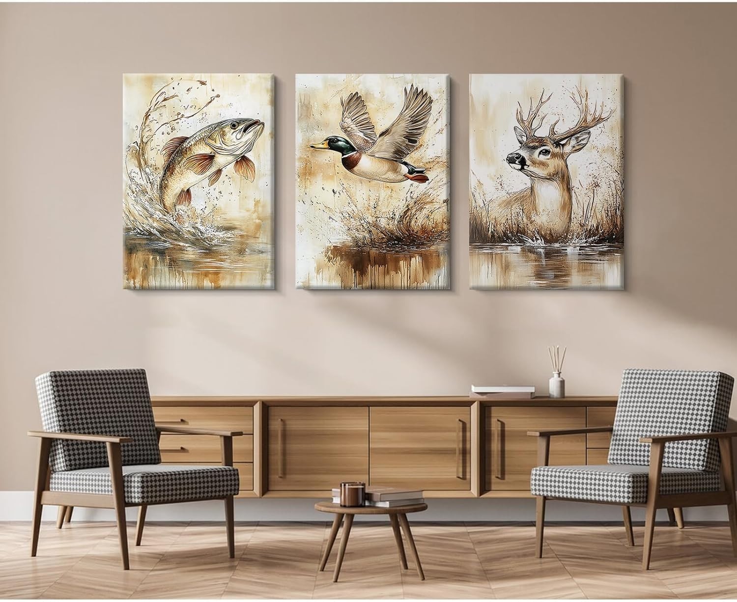 High-Quality Wrapped Canvas 16×24 Mallard Duck Nursery Print