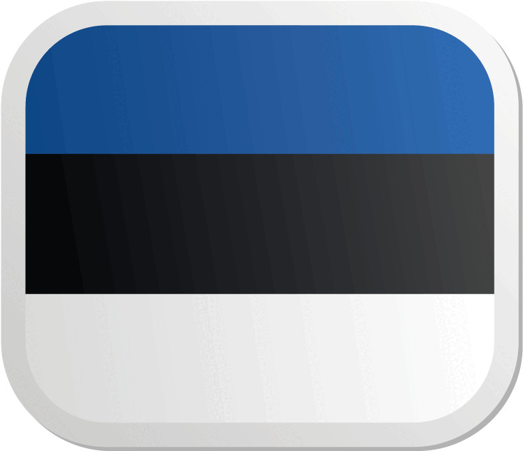 Estonia Square Car Bumper Sticker Decal